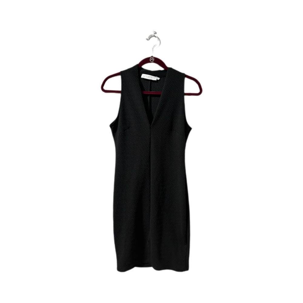 ASTR LBD Black Mini Dress Deep V Neck